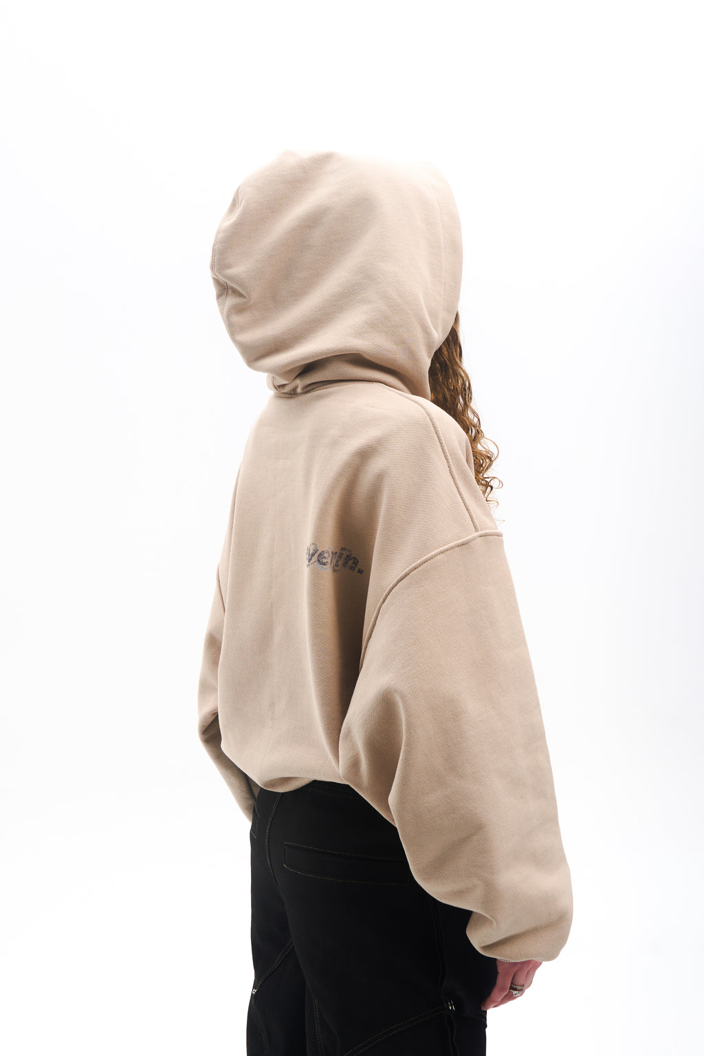 Dust Script Hoodie Beige