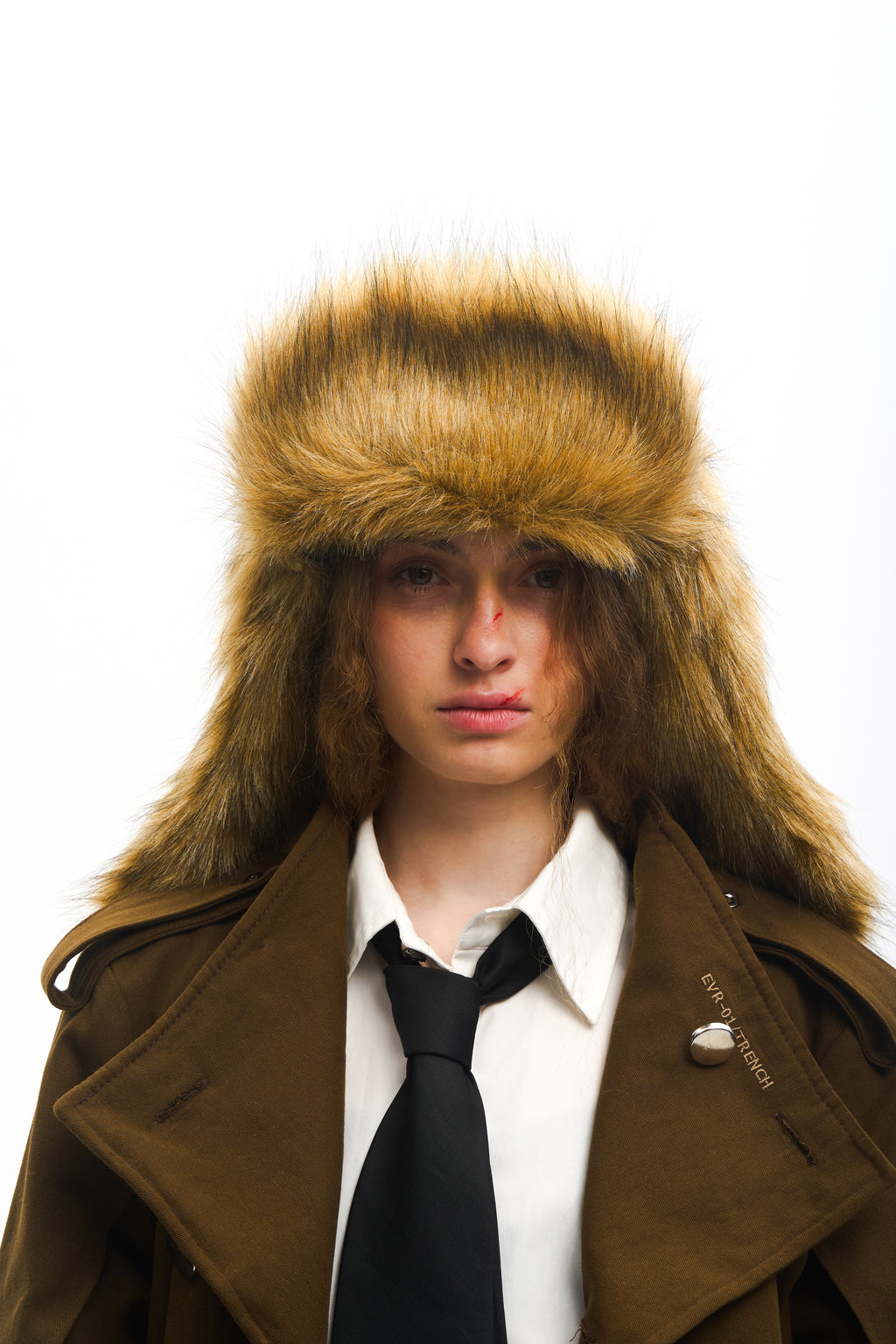 Metal "e" Hat Brown