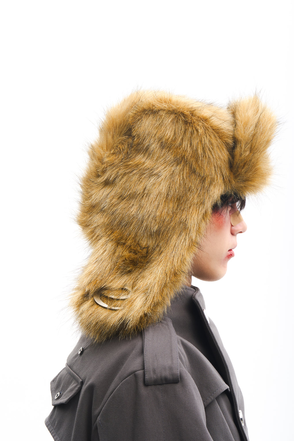 Metal "e" Hat Brown
