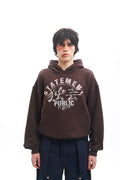 Dust Script Hoodie Brown