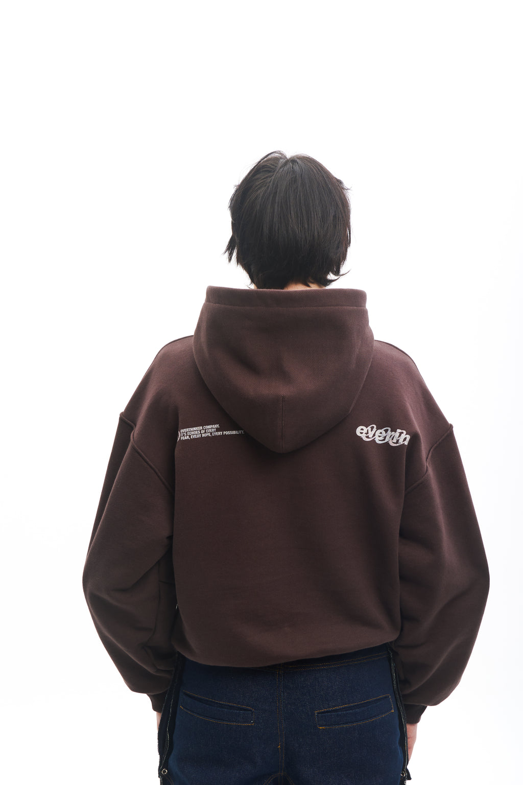 Dust Script Hoodie Brown