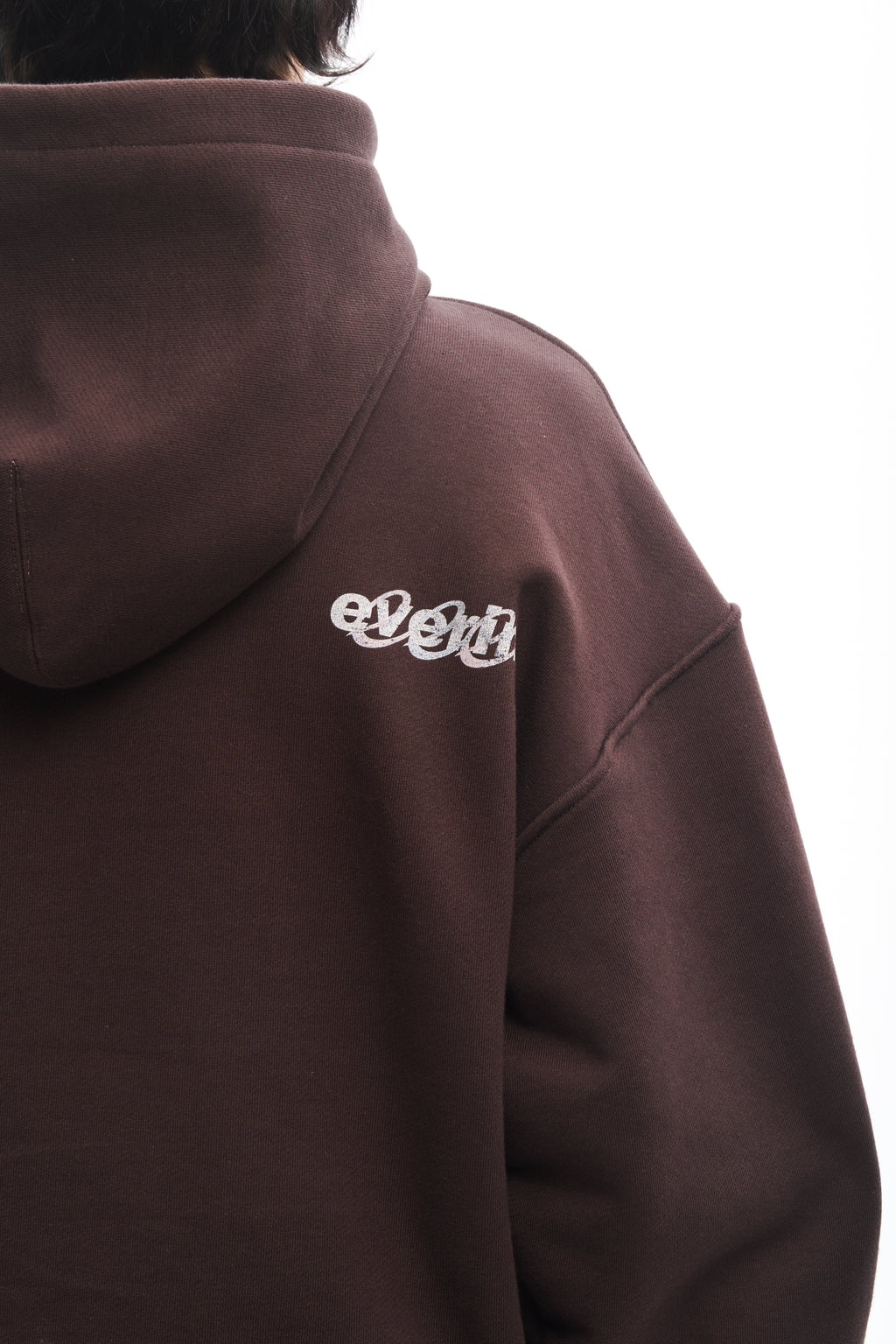 Dust Script Hoodie Brown