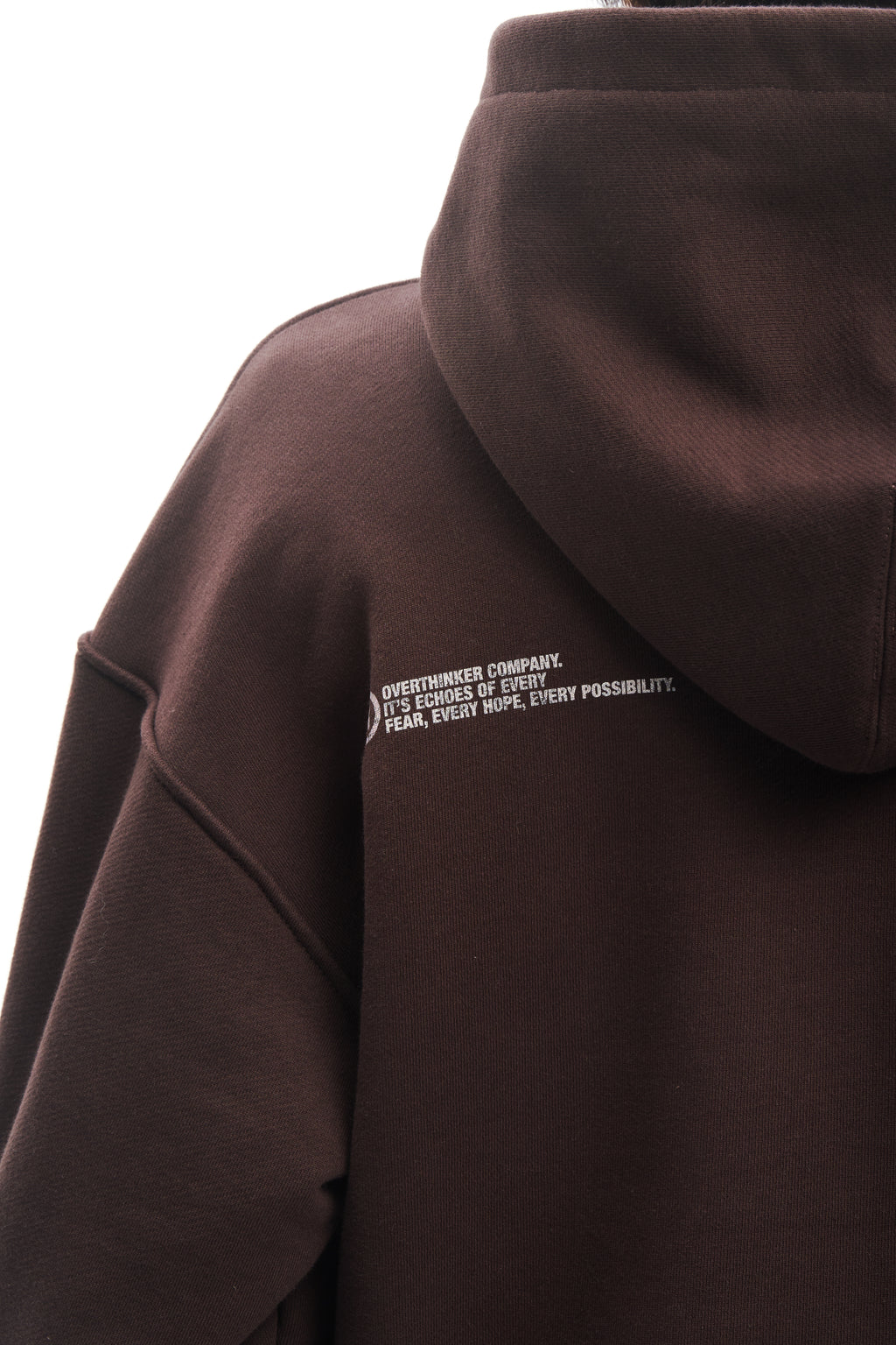 Dust Script Hoodie Brown