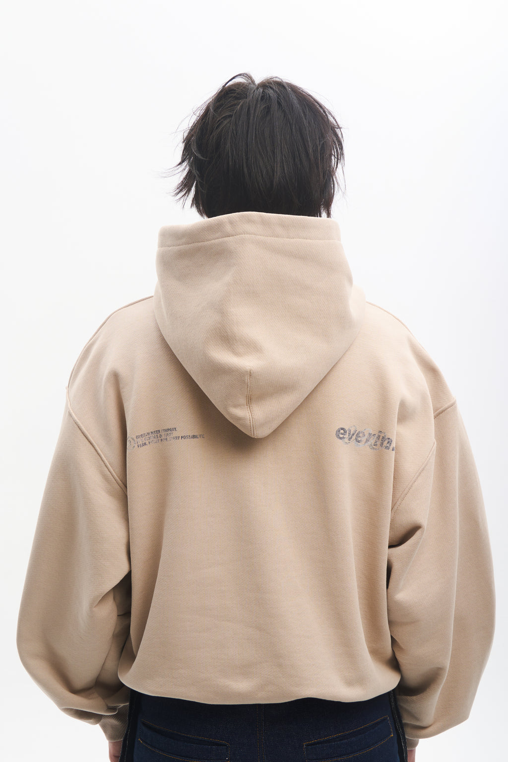 Dust Script Hoodie Beige