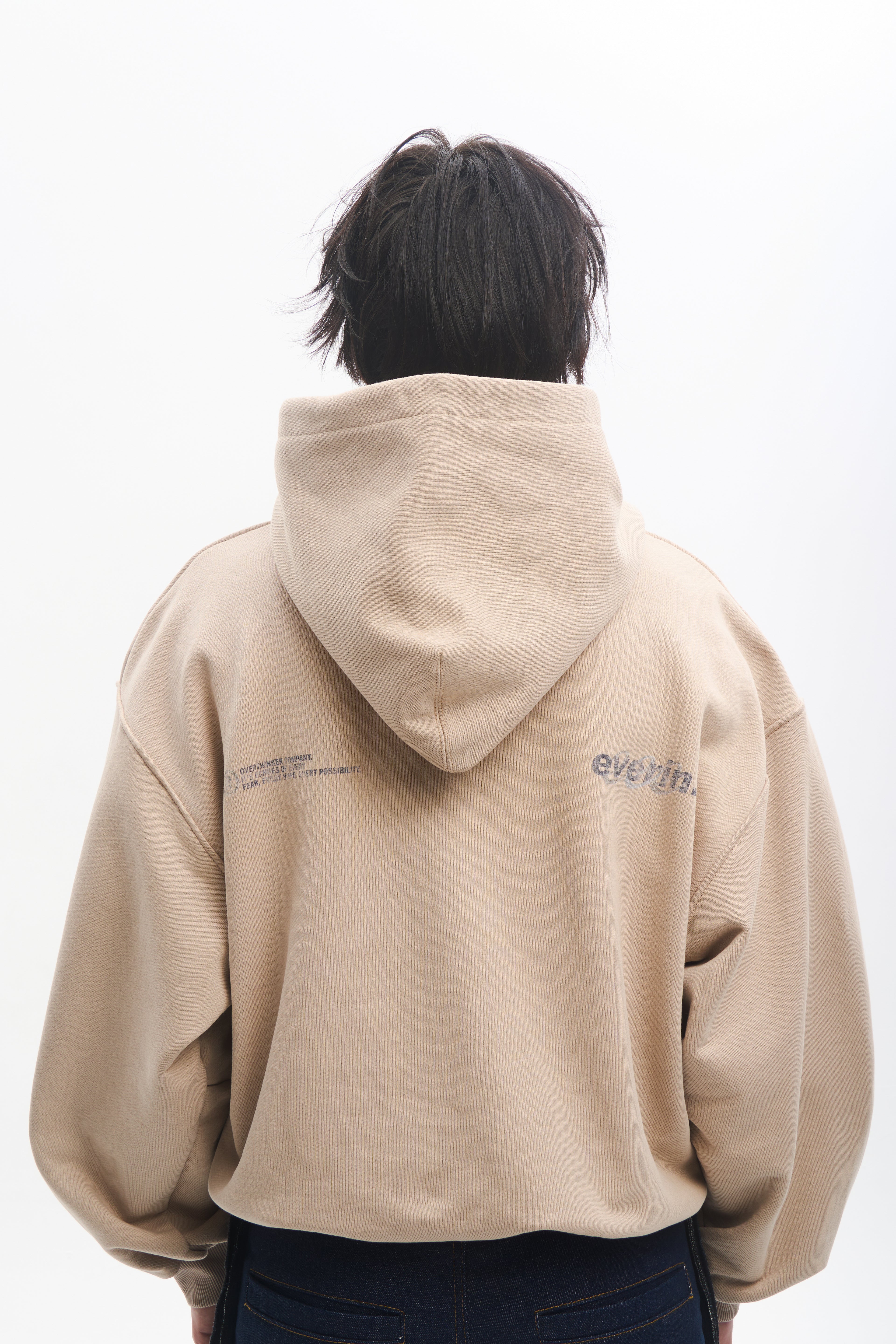 Dust Script Hoodie Beige