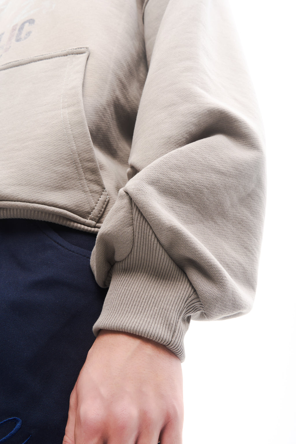 Dust Script Hoodie Grey