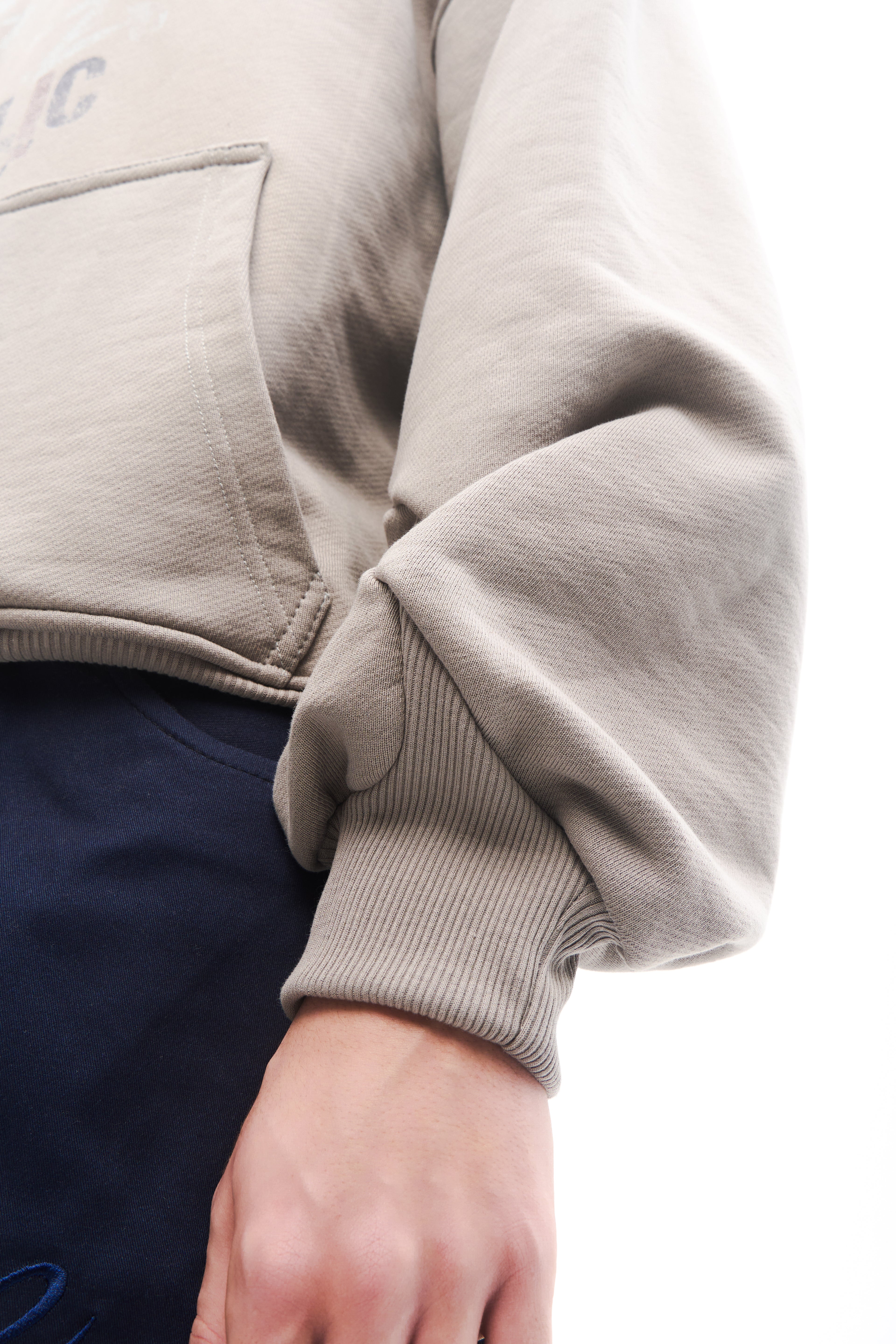 Dust Script Hoodie Grey