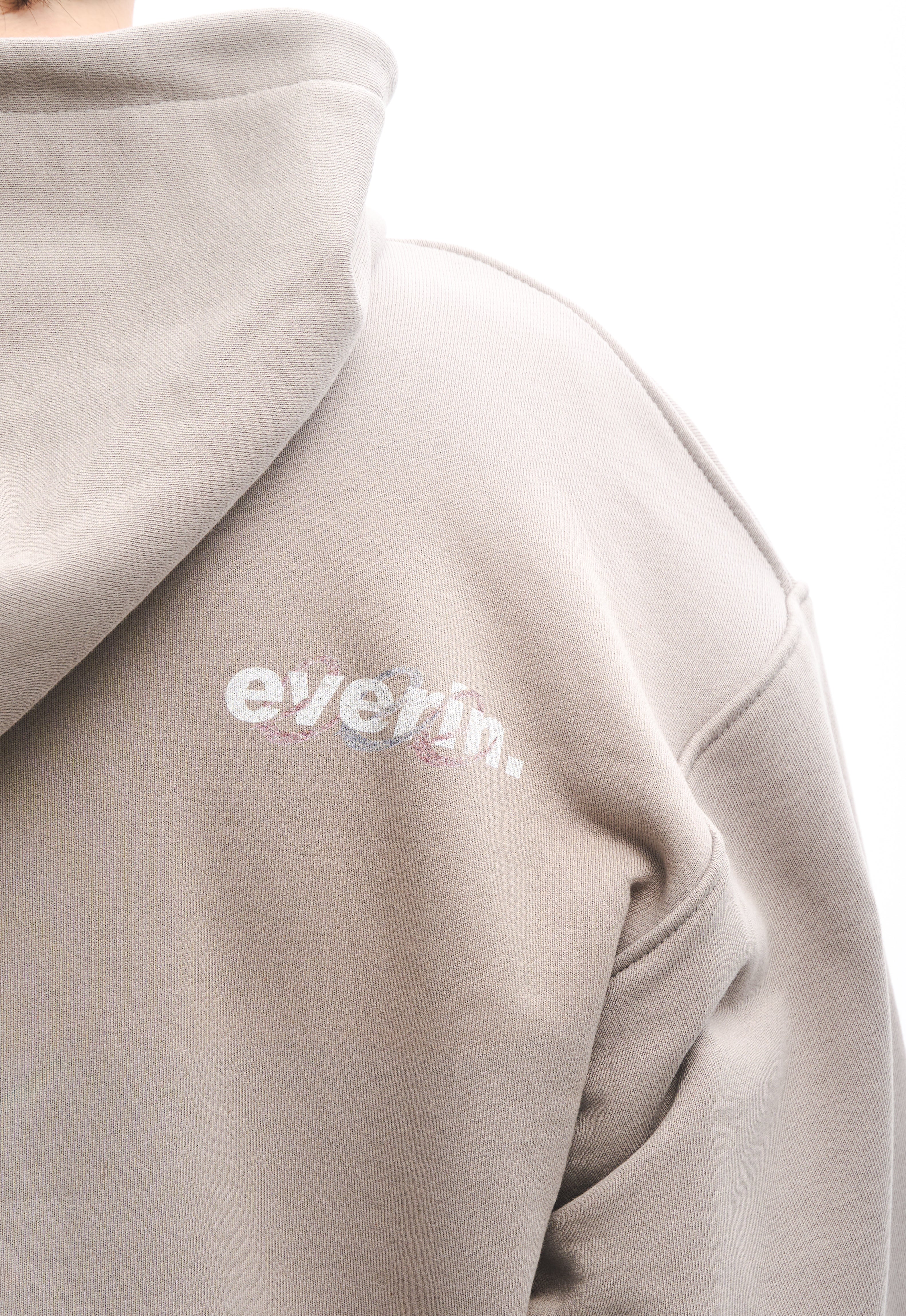 Dust Script Hoodie Grey
